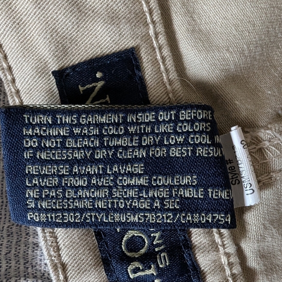 US Polo Assn. Men's beige cotton chino pants, slim fit 32x32 - Picture 5 of 9